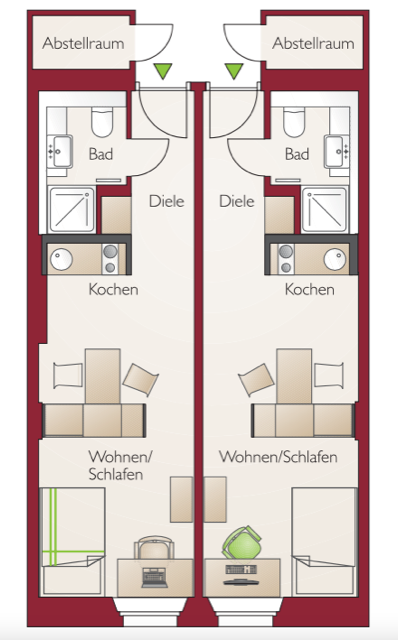 1-Zimmer Appartment